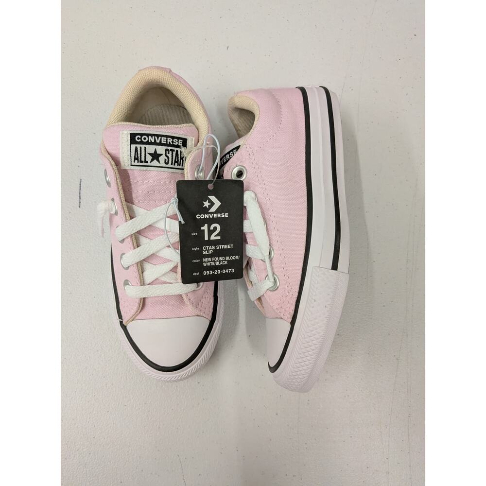 Converse All Star CTAS Street Slip Kids Pink Canvas Sneakers Size 12 New